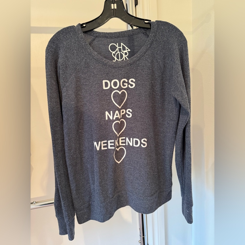 Chaser Small Dog's, Naps & Weekends Soft Sweatshirt.